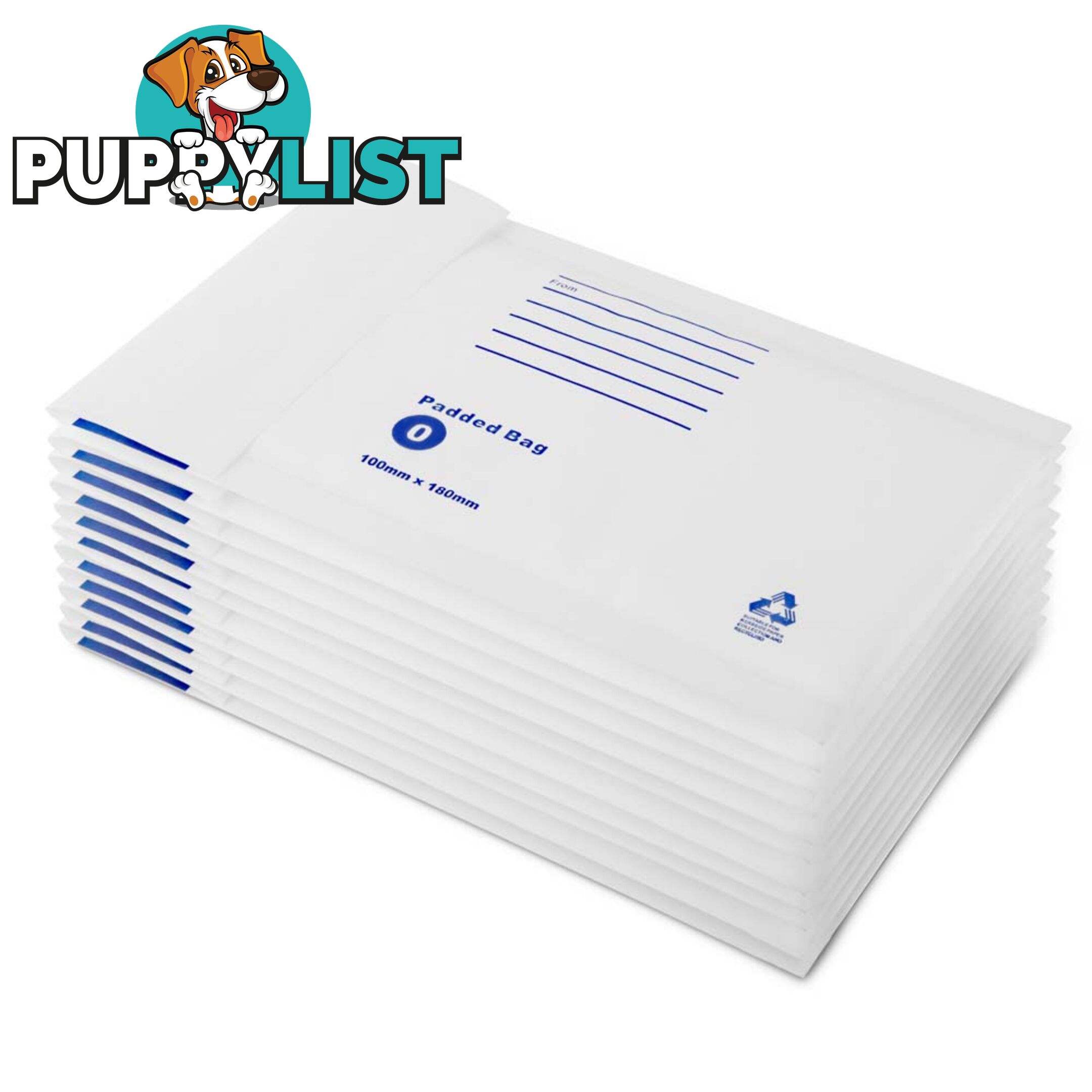 Bubble Padded Mail Envelopes 200pcs 100mm x 180mm