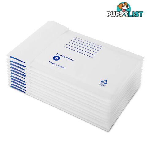 Bubble Padded Mail Envelopes 200pcs 100mm x 180mm