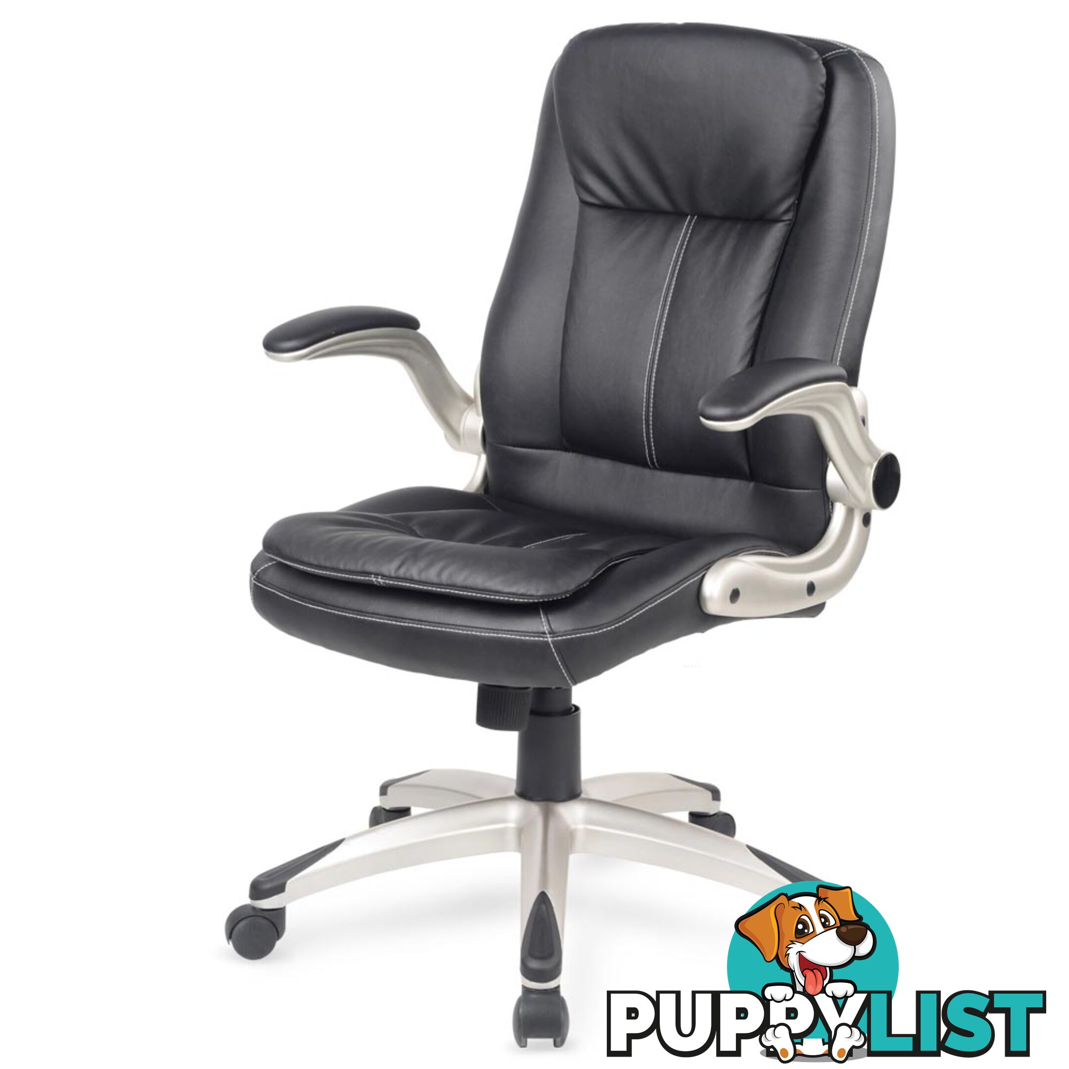 Executive PU Leather Office Computer Chair Black