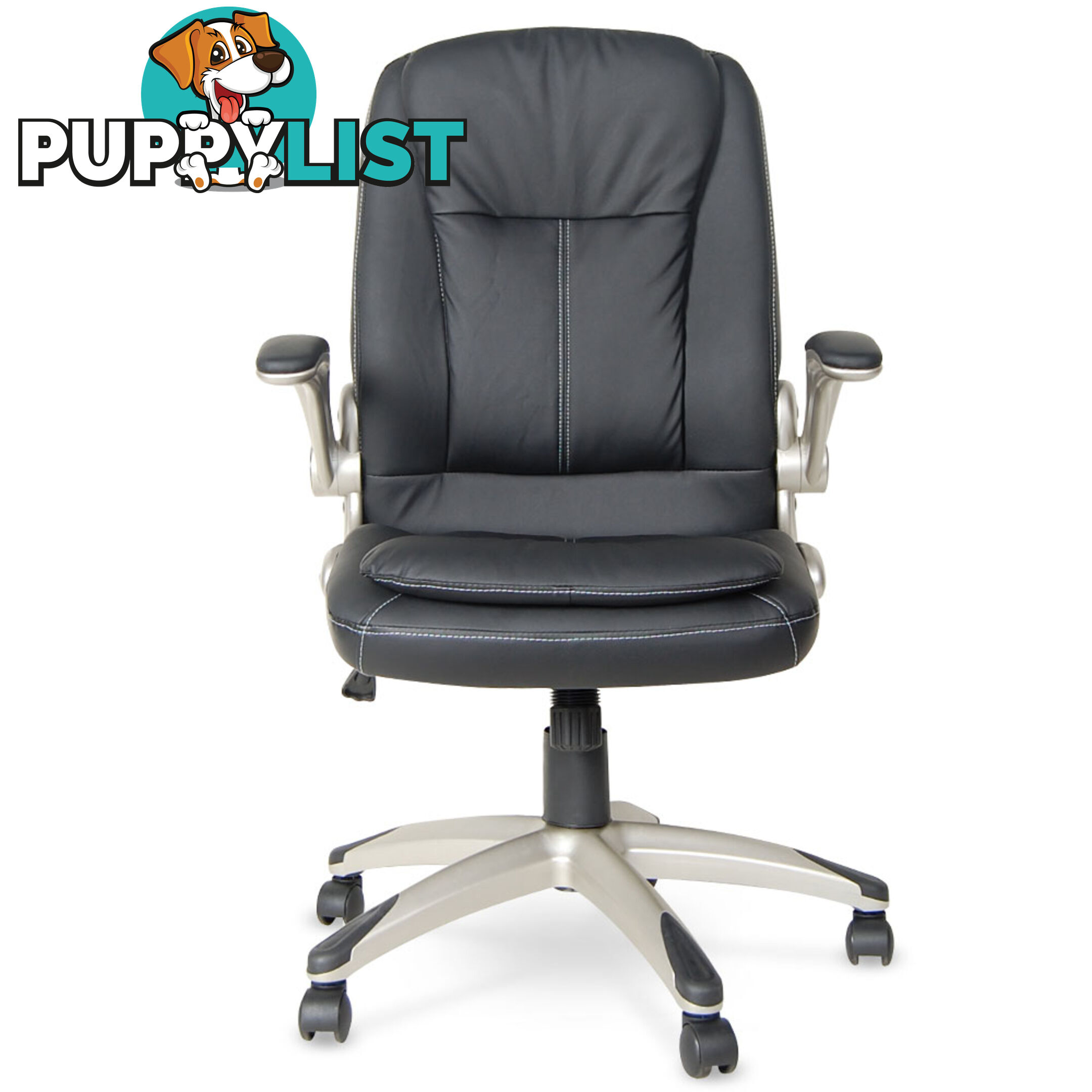 Executive PU Leather Office Computer Chair Black