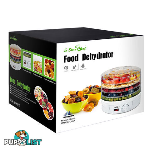 5 Trays Food Dehydrator Black