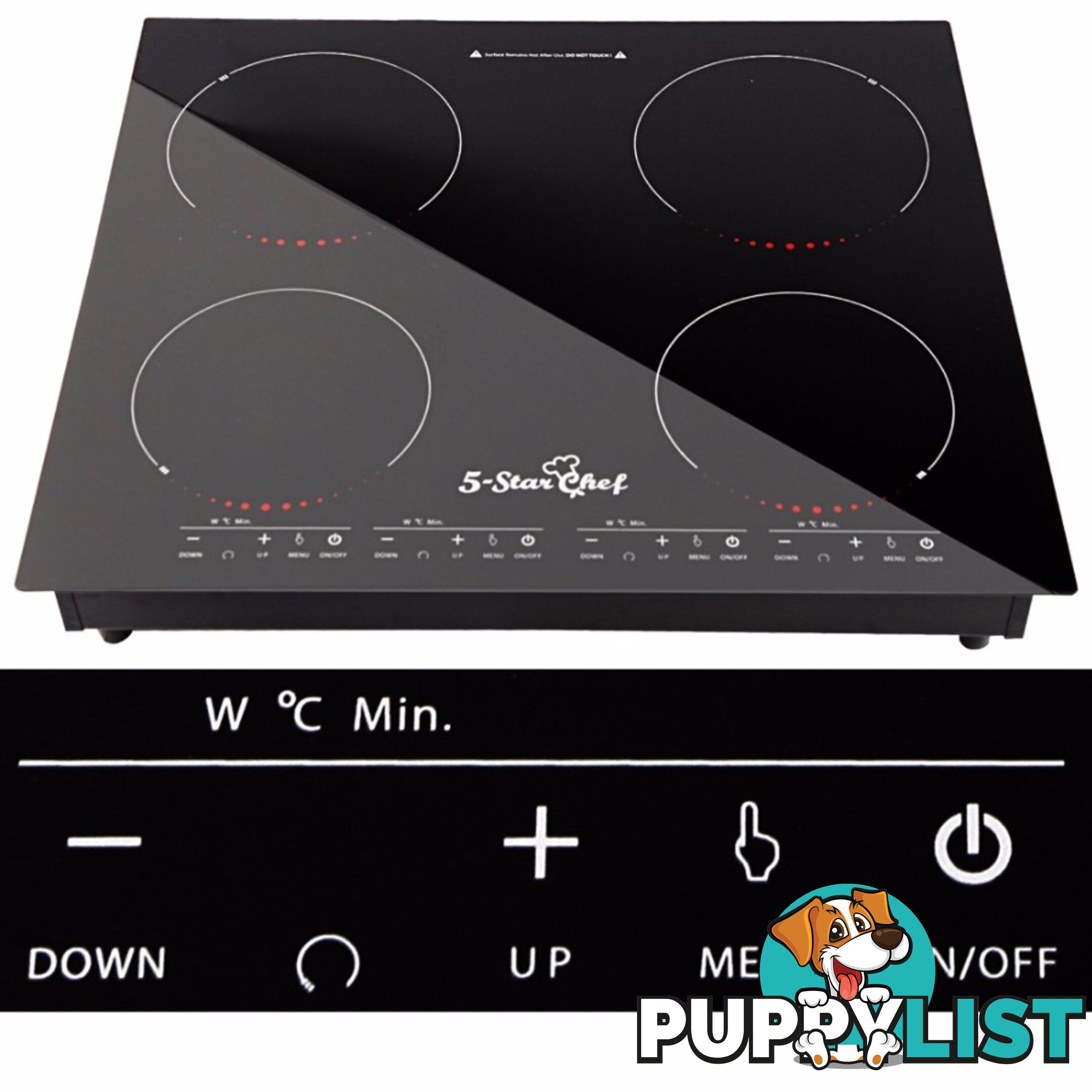 5 Star Chef Electric Induction Cooktop Ceramic