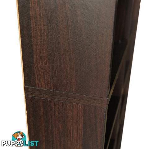 Adjustable CD DVD Book Storage Shelf Brown