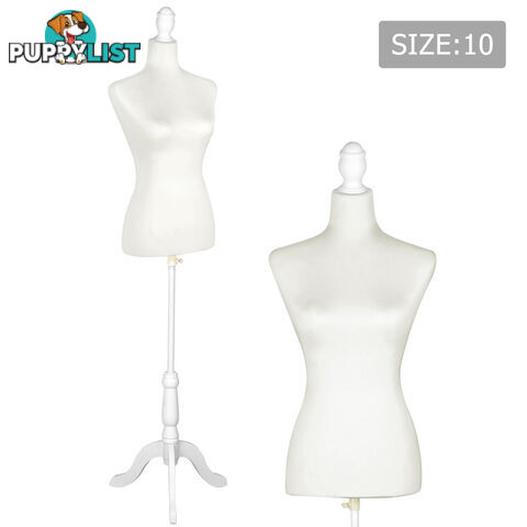 Female Mannequin Cloth Display Tailor Dressmaker White