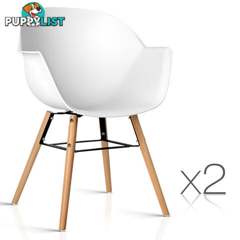 Set of 2 Eames Replica DAW Dining Chair