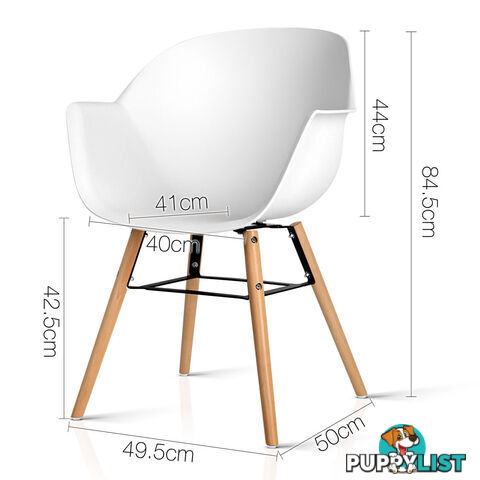 Set of 2 Eames Replica DAW Dining Chair