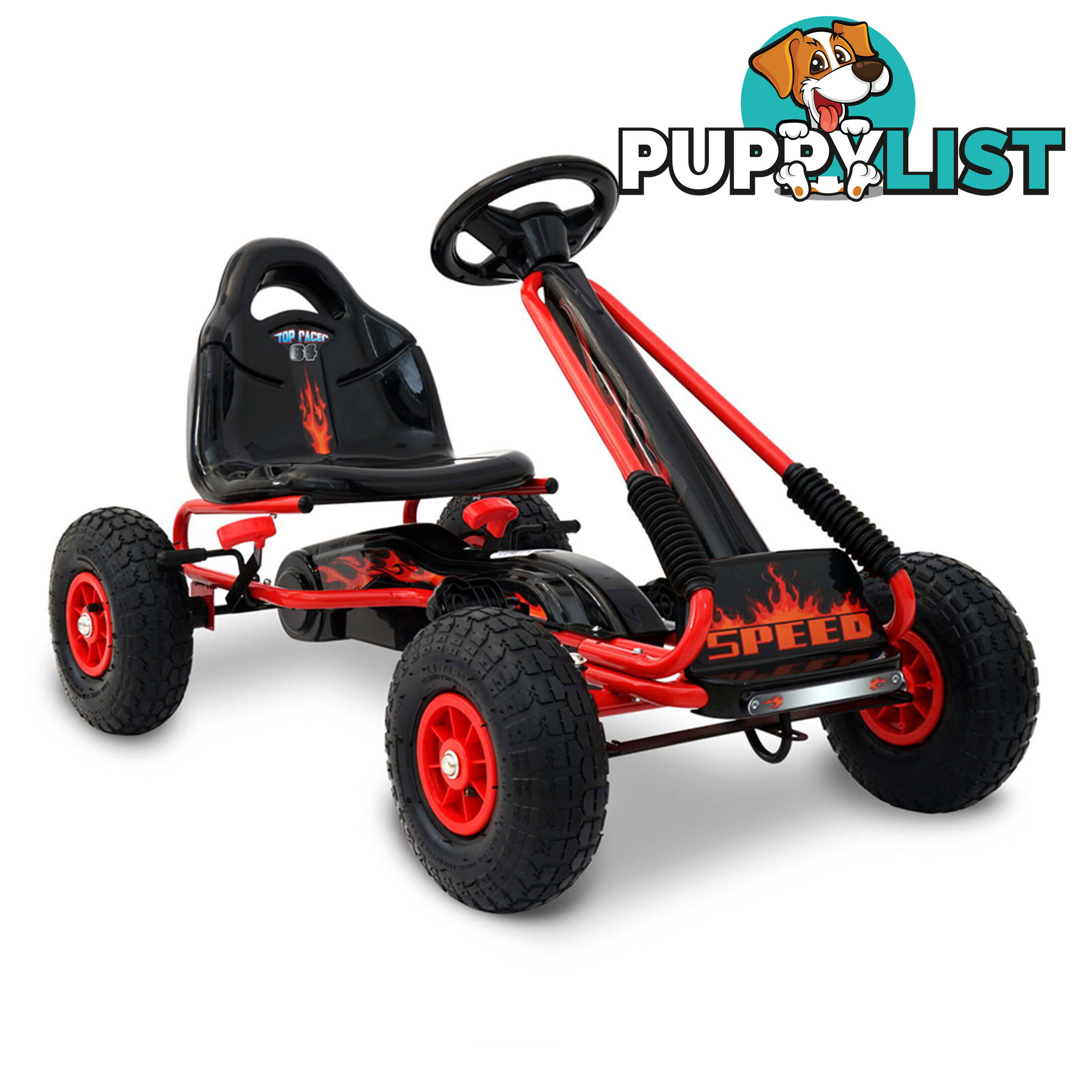 Kids Pedal Go Kart - Red