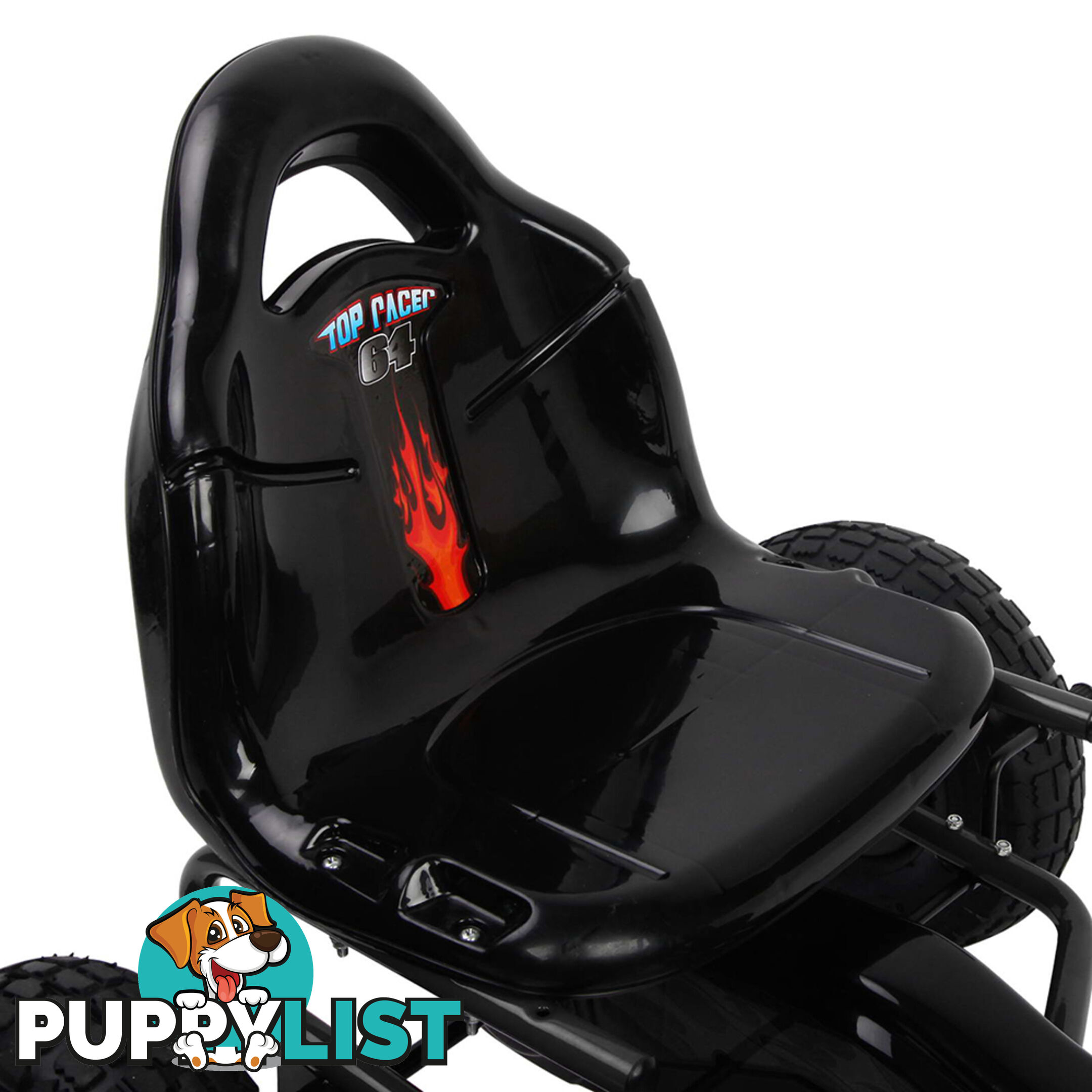 Kids Pedal Go Kart - Black