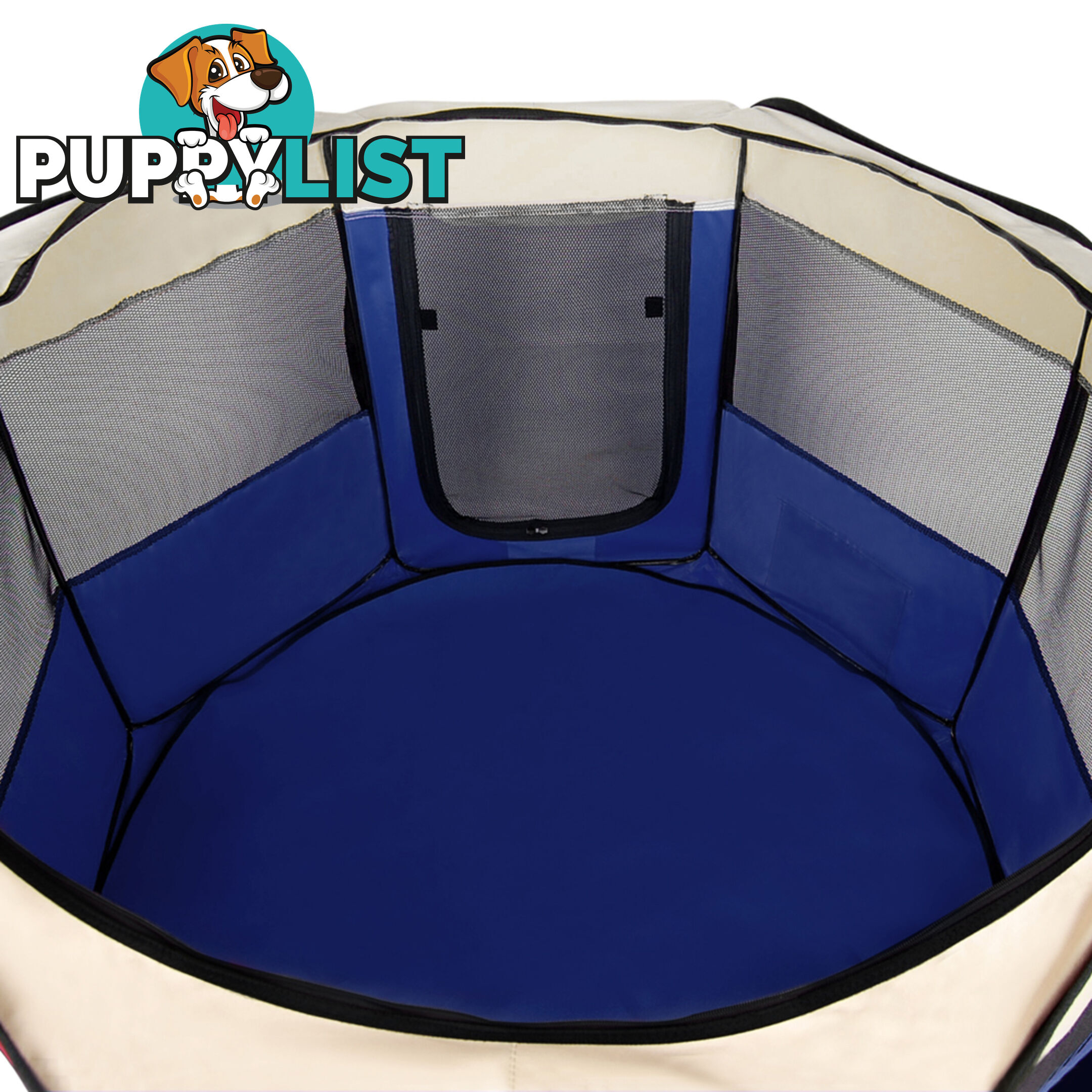 Pet Dog Puppy Cat Exercise Playpen Crate Cage Tent Blue