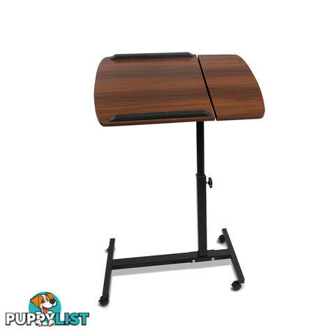 Mobile Adjustable Laptop Desk - Walnut