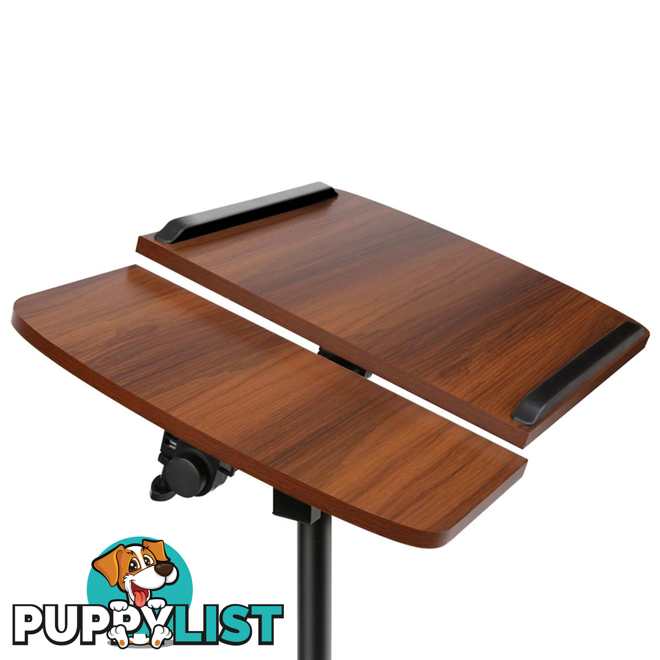 Mobile Adjustable Laptop Desk - Walnut