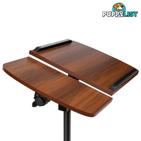 Mobile Adjustable Laptop Desk - Walnut