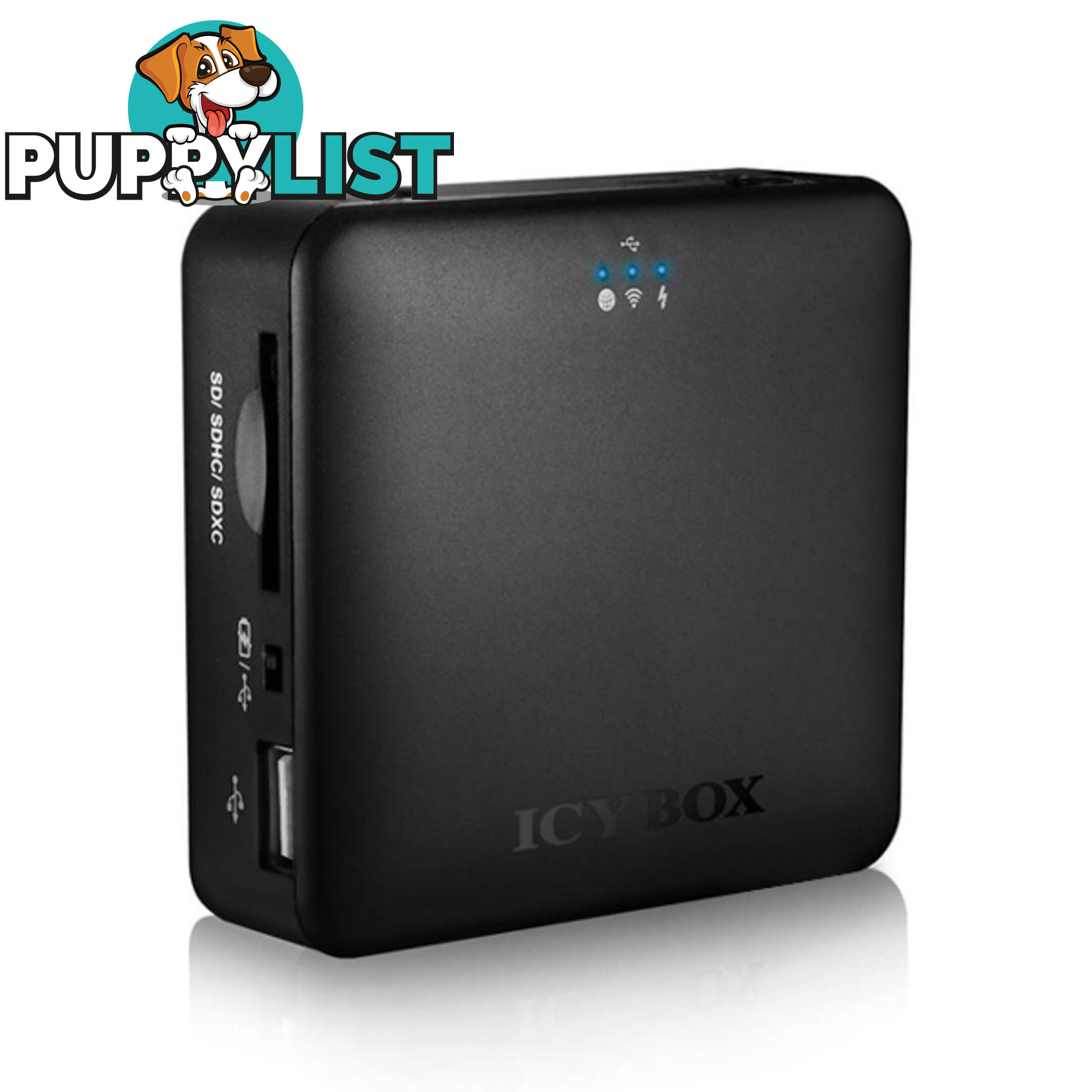 ICY BOX IB-WRP201SD WiFi-Station for SD cards, Access Point and Power Bank