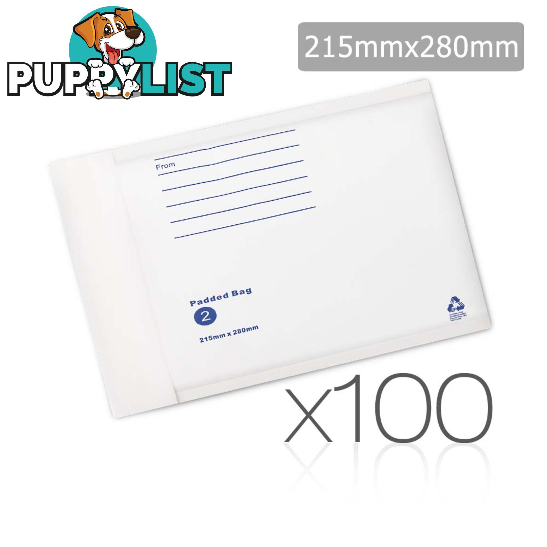 Bubble Padded Mail Envelopes 100pcs 215mm x 280mm