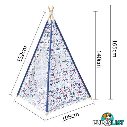 4 Poles Teepee Tent w/ Storage Bag