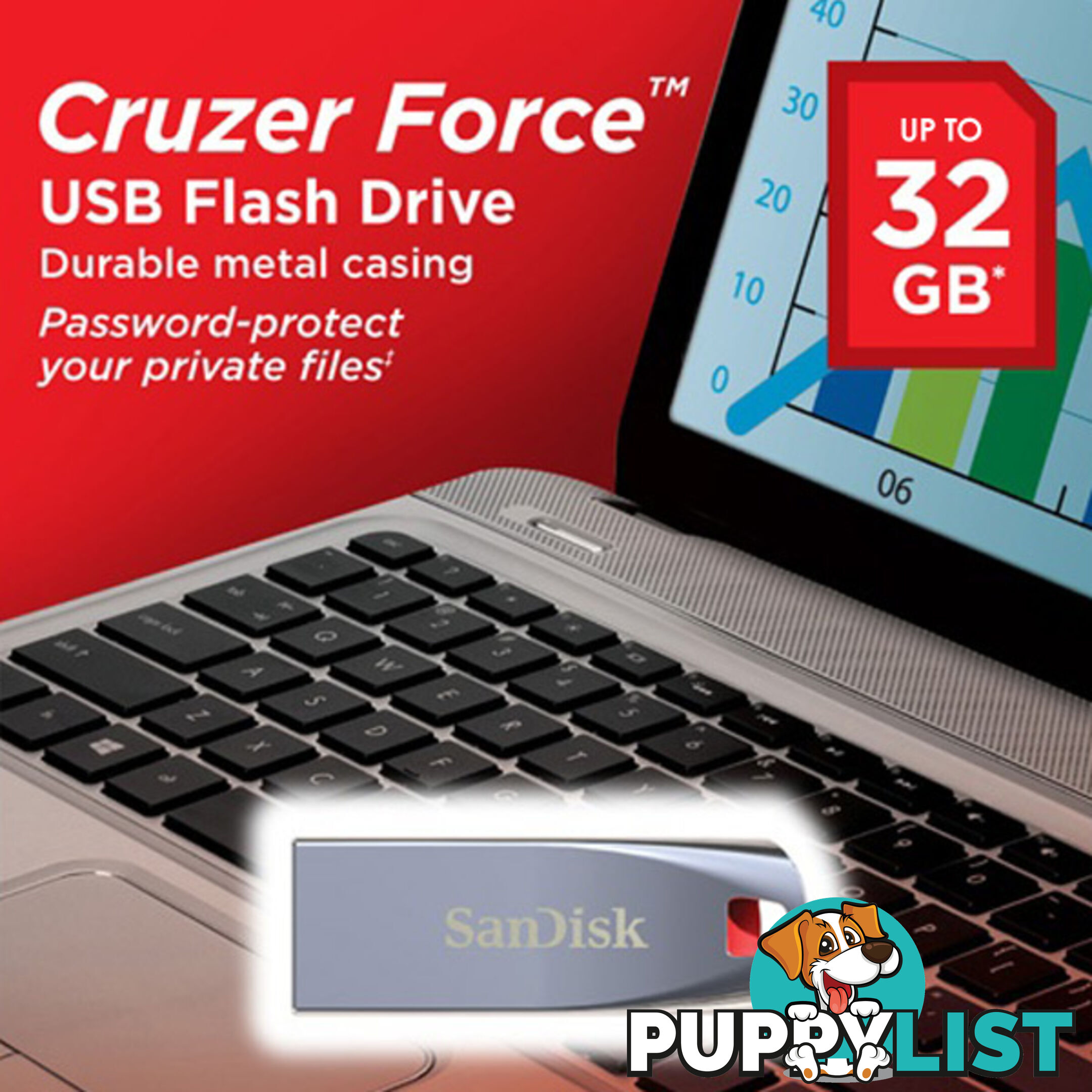 SanDisk Cruzer Force CZ71 32GB USB Flash Drive