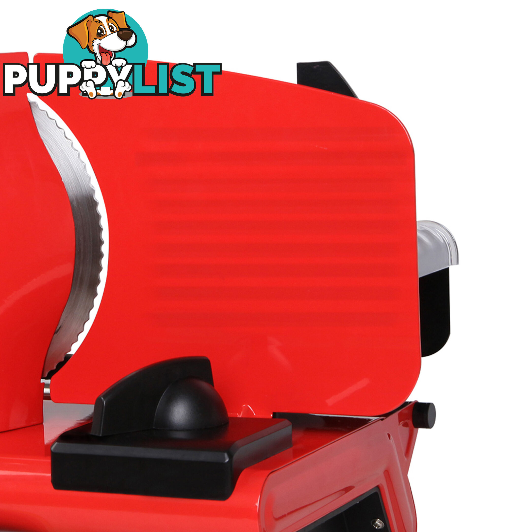 150W  Meat Slicer with Stainless Steel Blade - Red