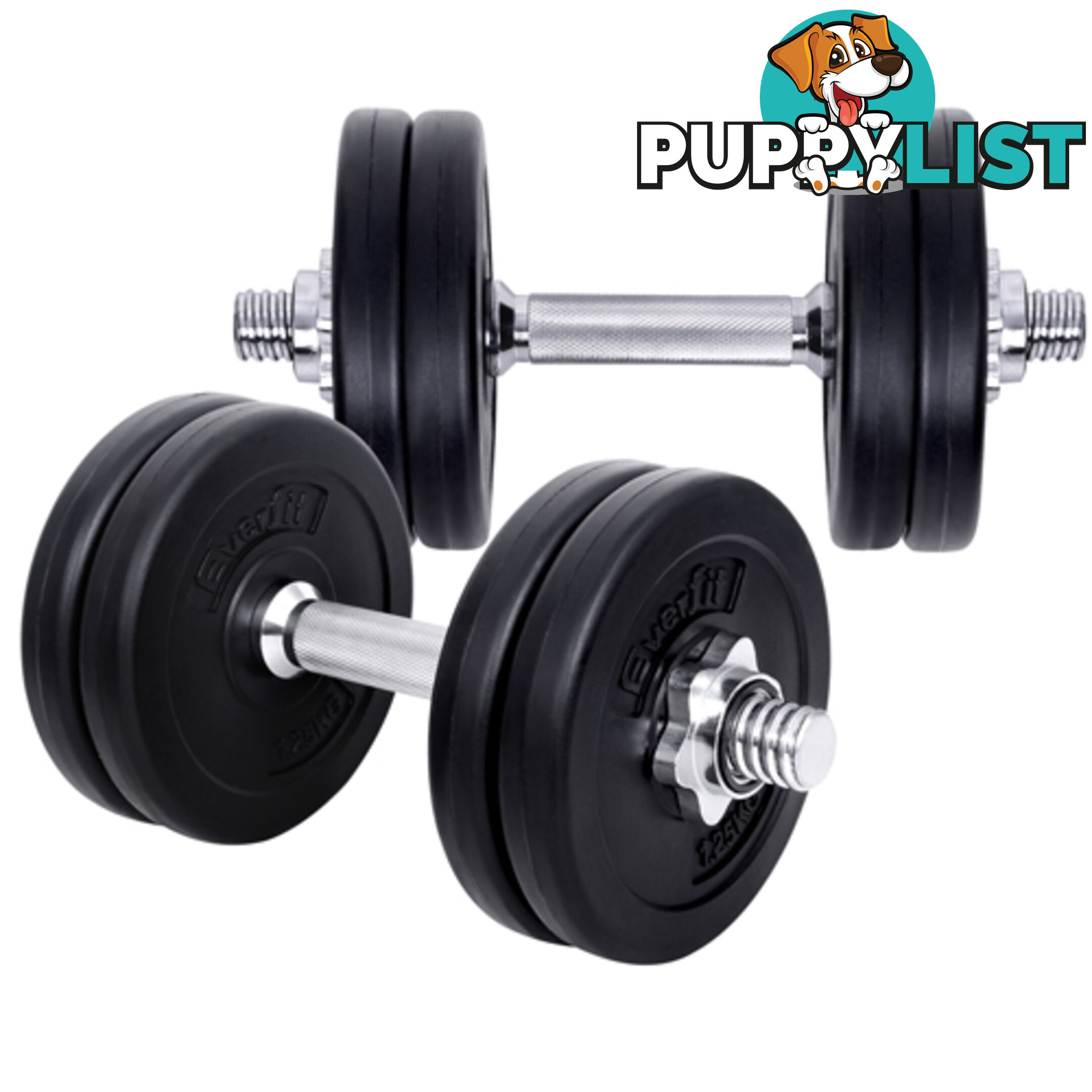 15kg Fitness Gym Exercise Dumbbell Set