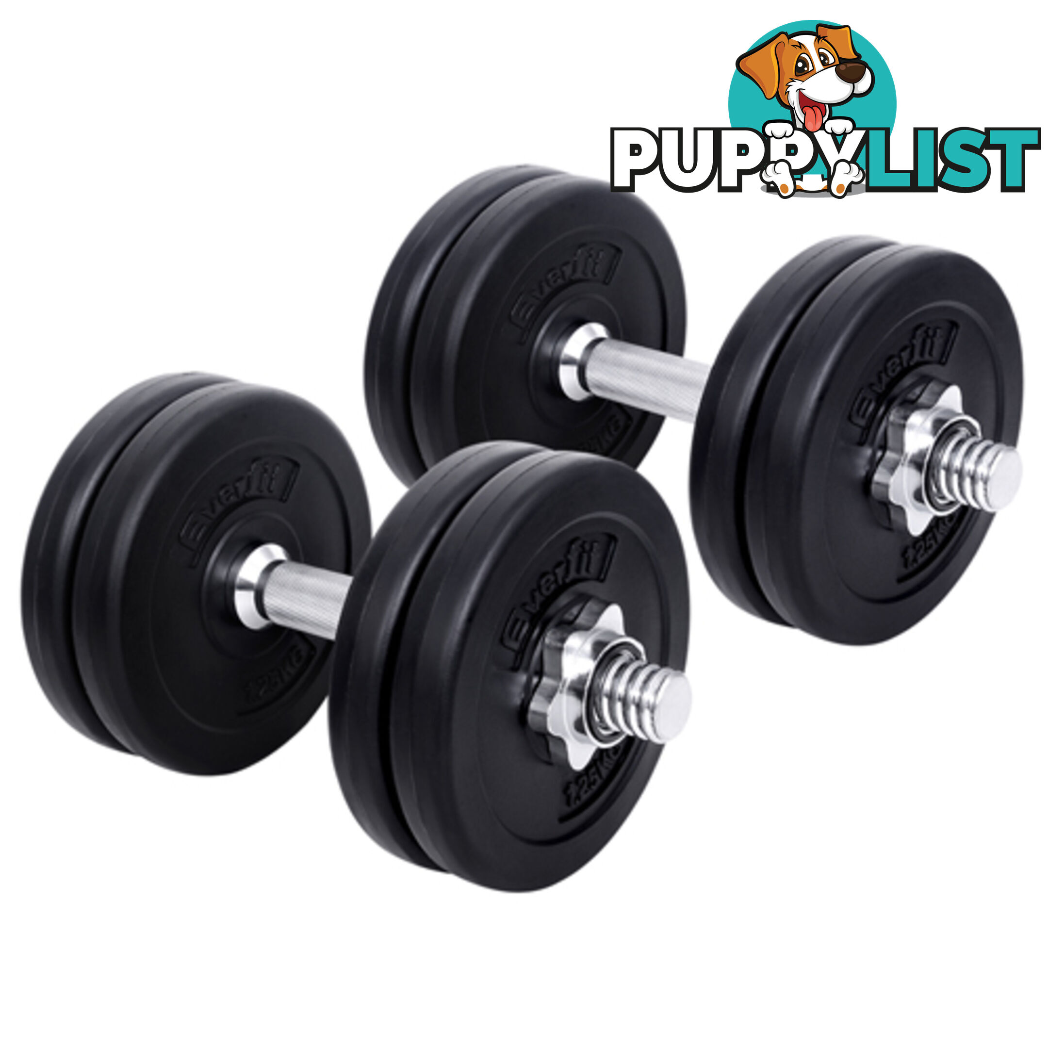 15kg Fitness Gym Exercise Dumbbell Set