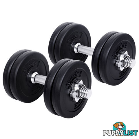 15kg Fitness Gym Exercise Dumbbell Set