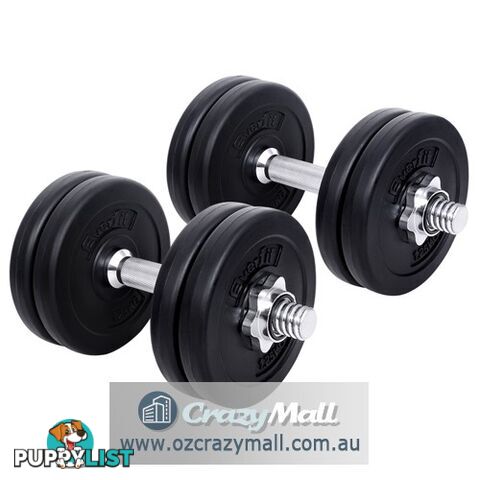 15kg Fitness Gym Exercise Dumbbell Set