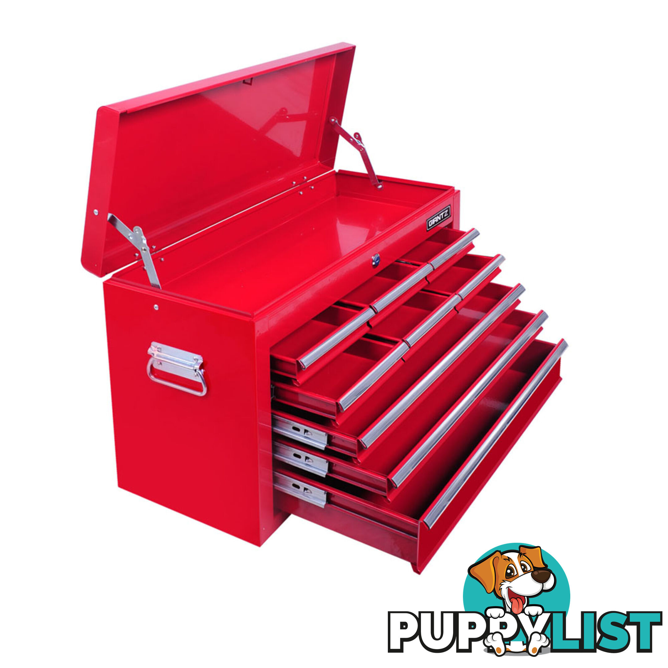 9 Drawers Tool Box Chest Red