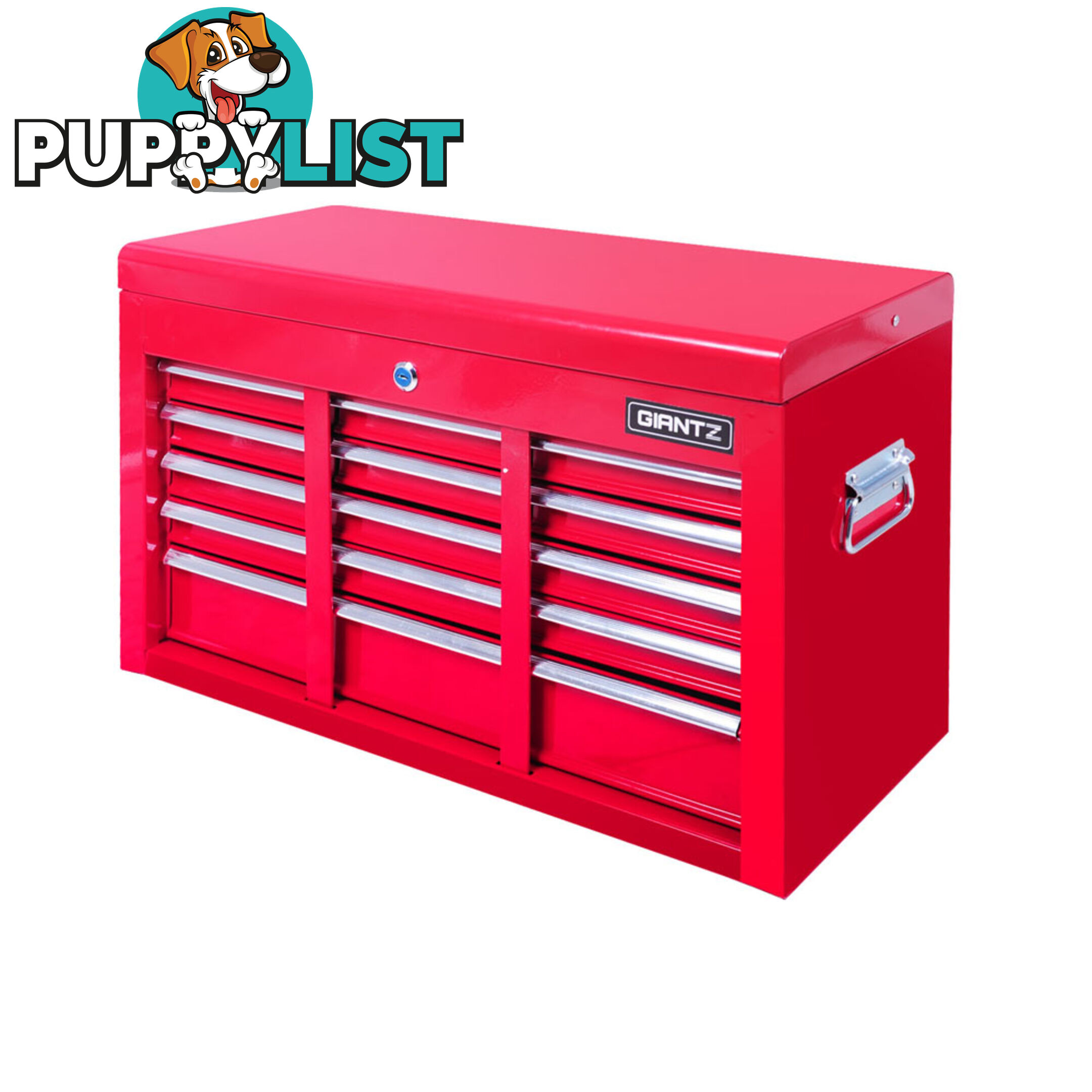 9 Drawers Tool Box Chest Red