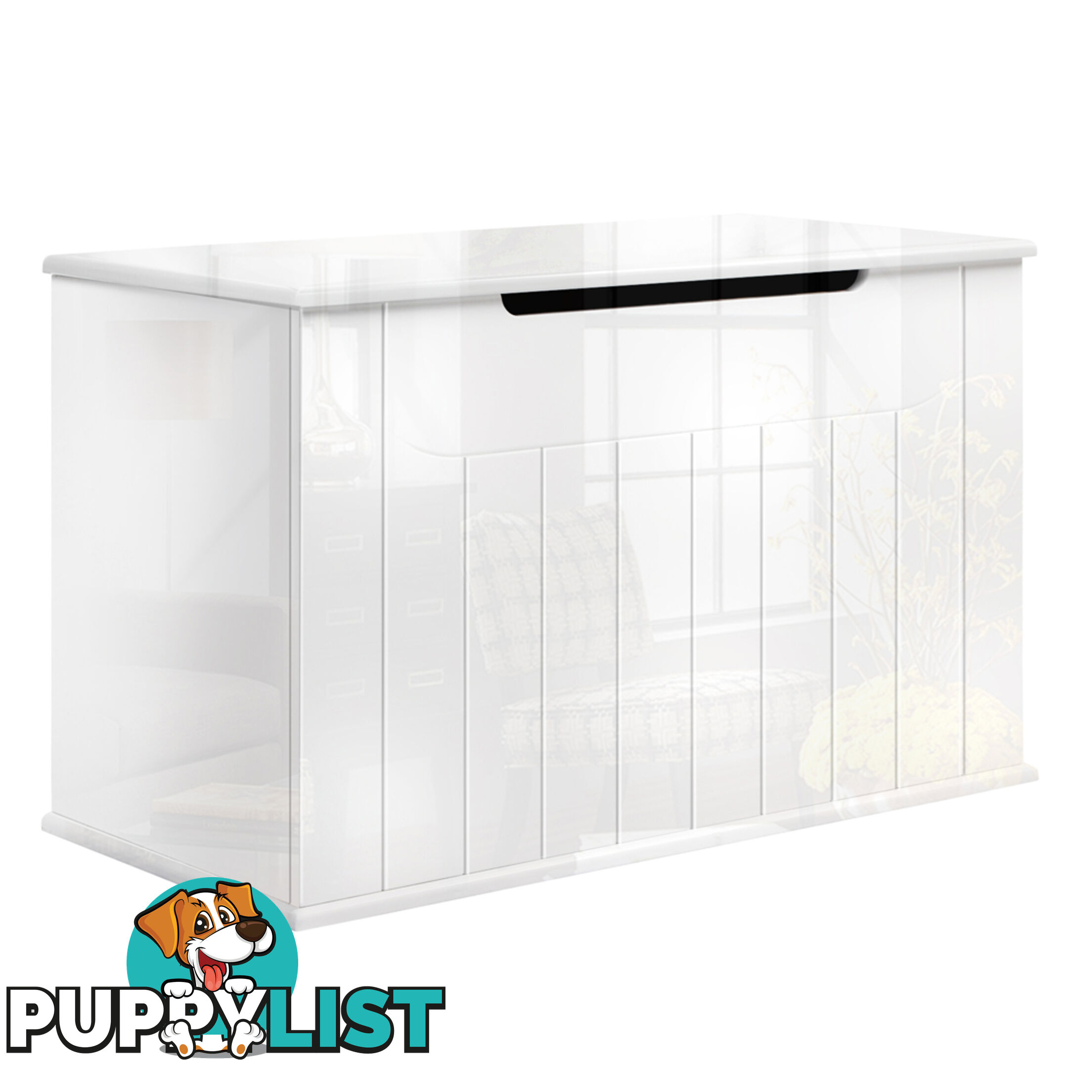 Baby Toy Box Nursery Wood Storage Chest Organizer White