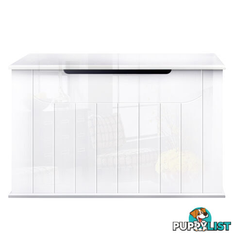 Baby Toy Box Nursery Wood Storage Chest Organizer White