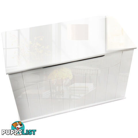 Baby Toy Box Nursery Wood Storage Chest Organizer White