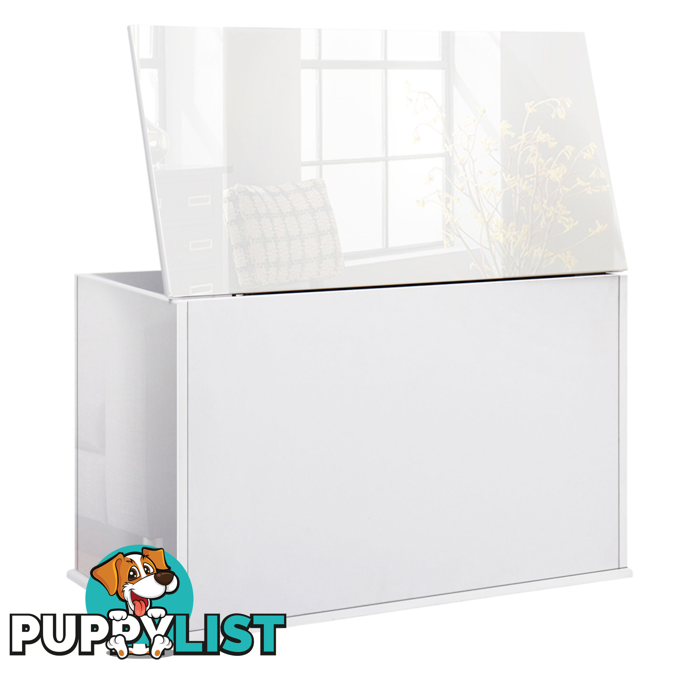 Baby Toy Box Nursery Wood Storage Chest Organizer White