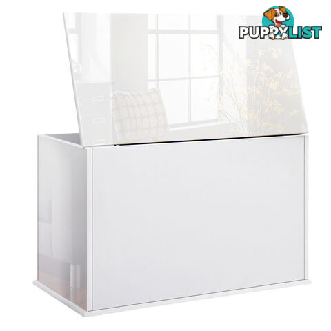 Baby Toy Box Nursery Wood Storage Chest Organizer White