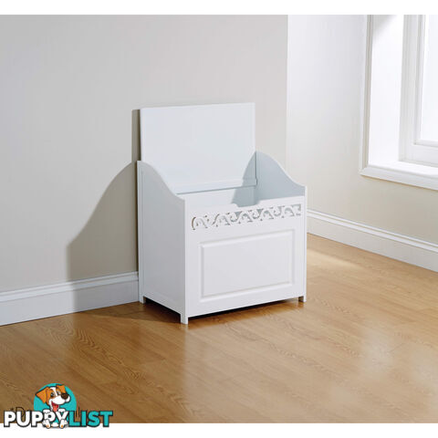 Lure Floor Hamper in WHITE