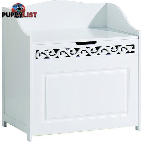 Lure Floor Hamper in WHITE