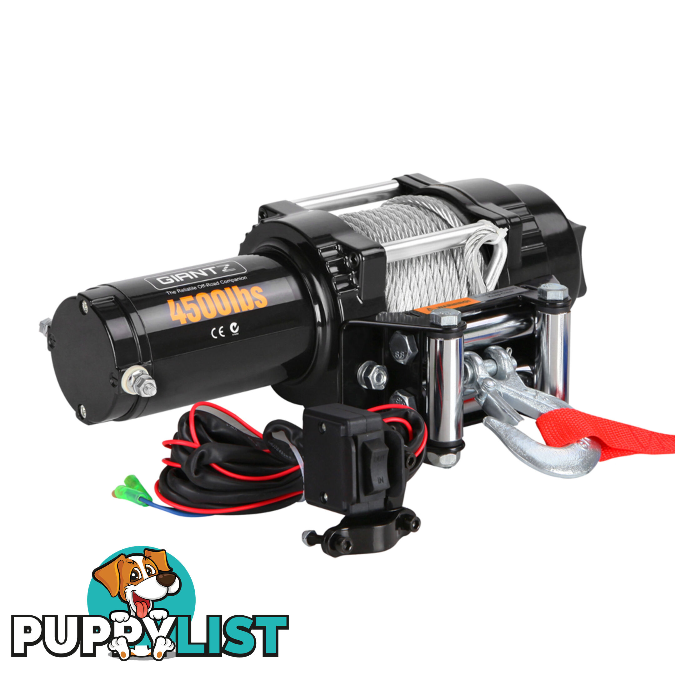 4500LBS Electric Winch ATV 4WD Steel Wire w/ Remote