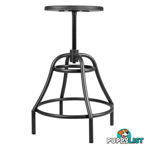 Vintage Retro Industrial Steel Bar Stool Swivel Chair