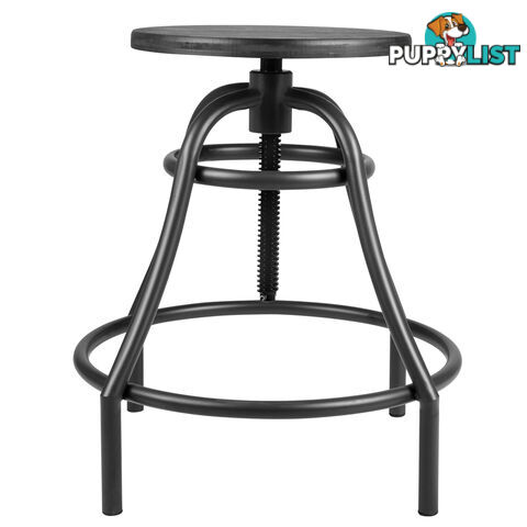 Vintage Retro Industrial Steel Bar Stool Swivel Chair