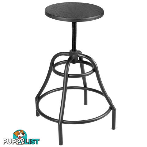 Vintage Retro Industrial Steel Bar Stool Swivel Chair