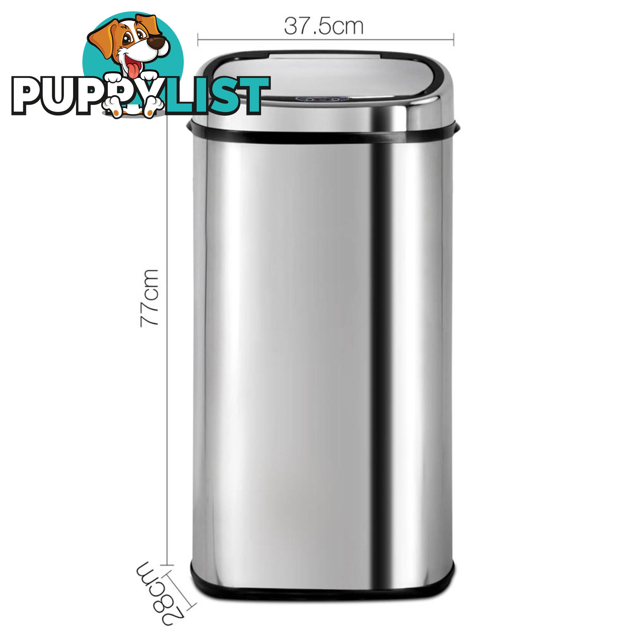 Stainless Steel Motion Sensor Rubbish Bin _ 68L