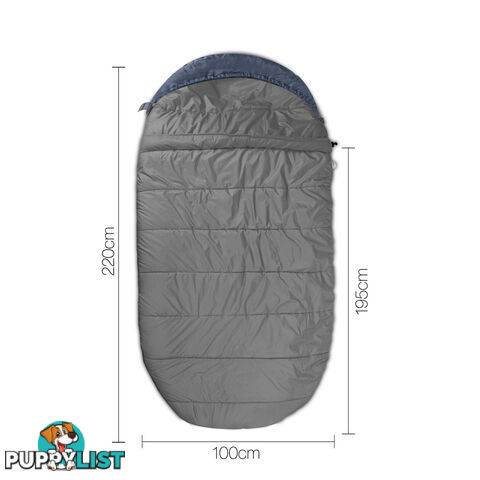 Wesshiorn Pebble-shaped Extra Large Sleeping Bag Navy