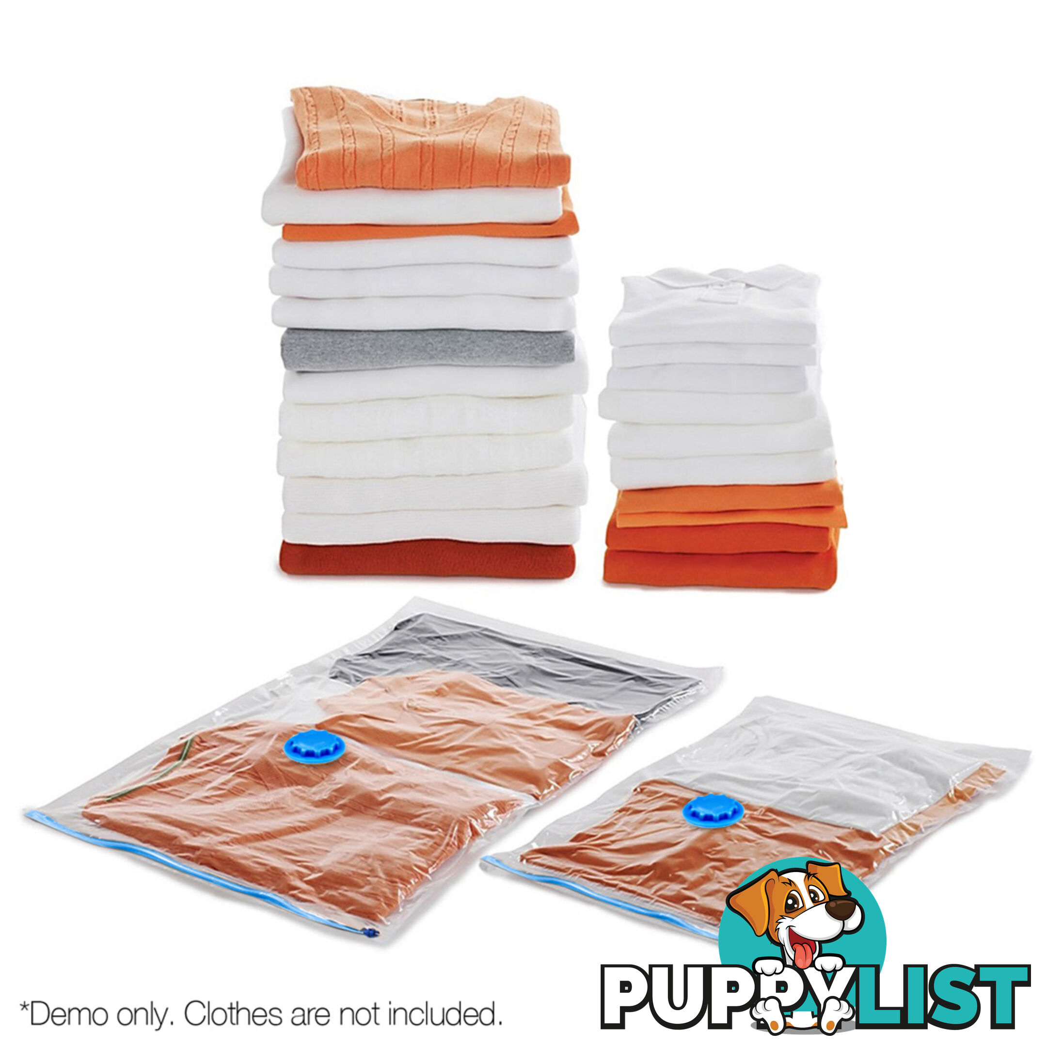 Set of 18 Vacuum Storage Bags 60 x 80cm