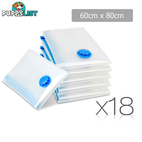 Set of 18 Vacuum Storage Bags 60 x 80cm