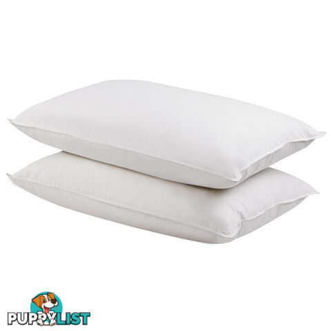 Set of 2 Duck Feather and Down Pillows