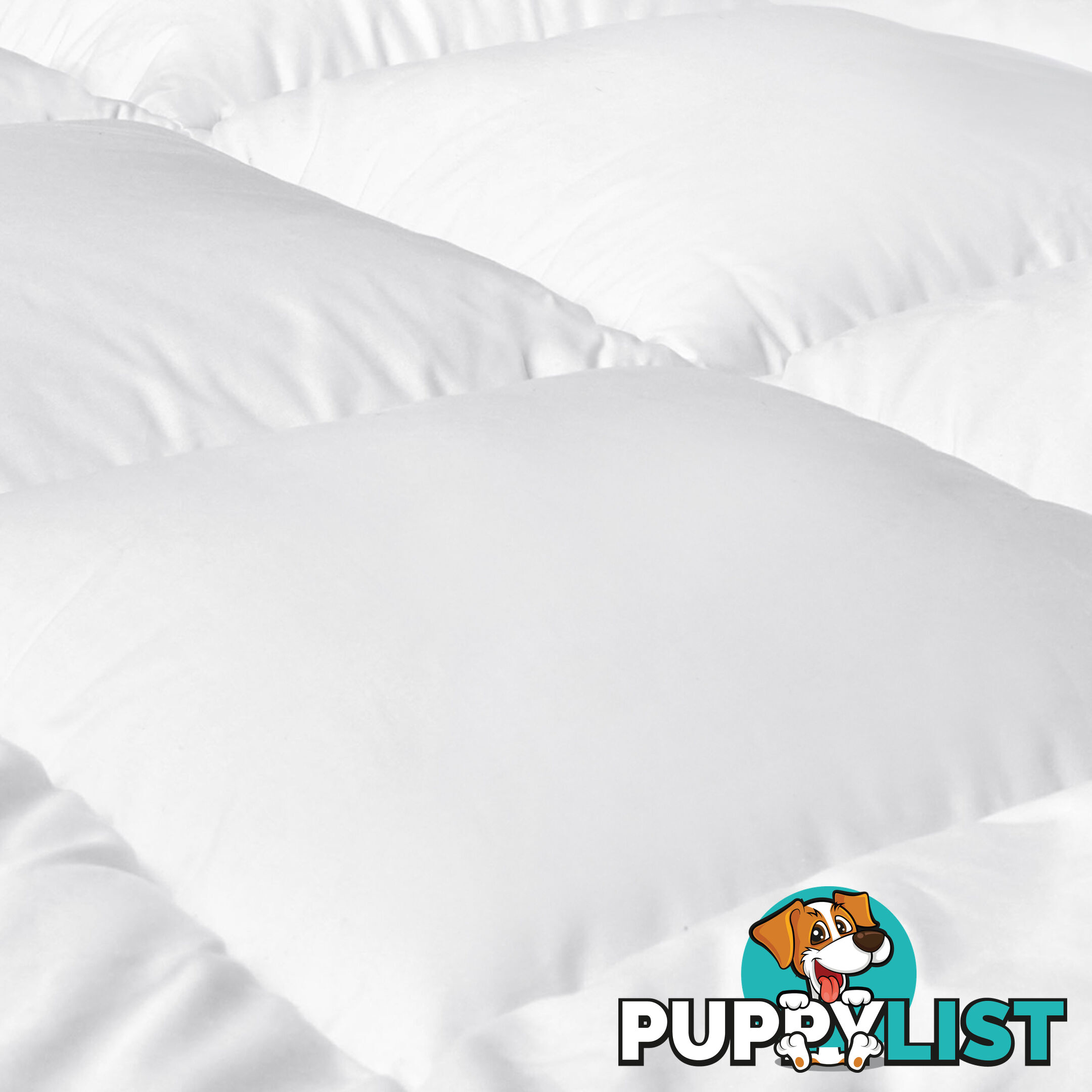 Duck Feather Down Quilt King White