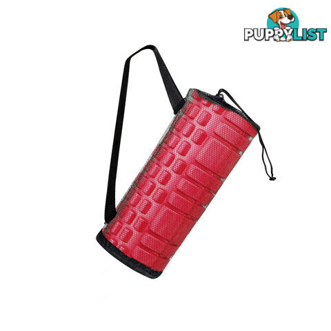 Yoga Gym Pilates EVA Grid Foam Roller Pink 33 x 14cm