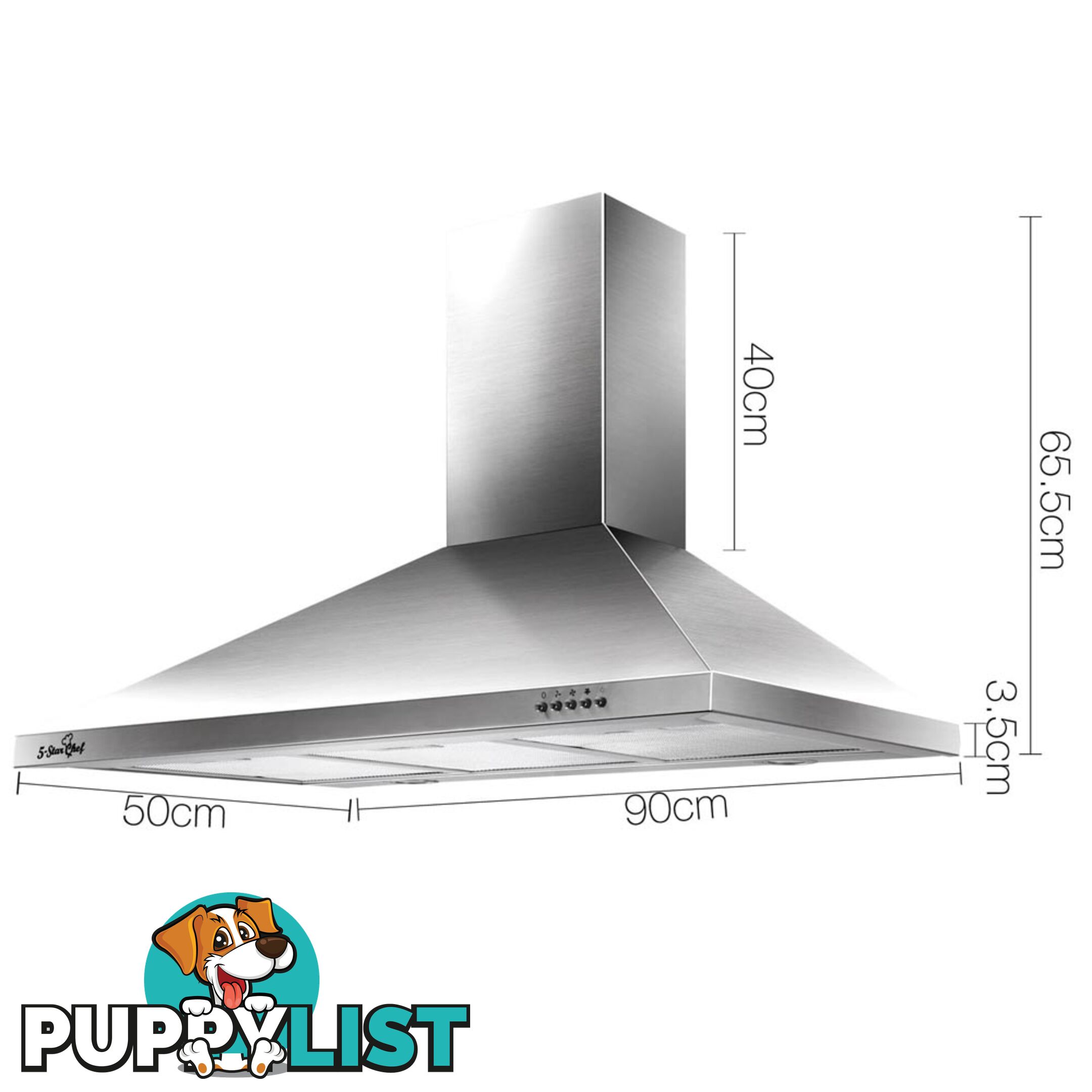 90CM Wall Mount Range Hood