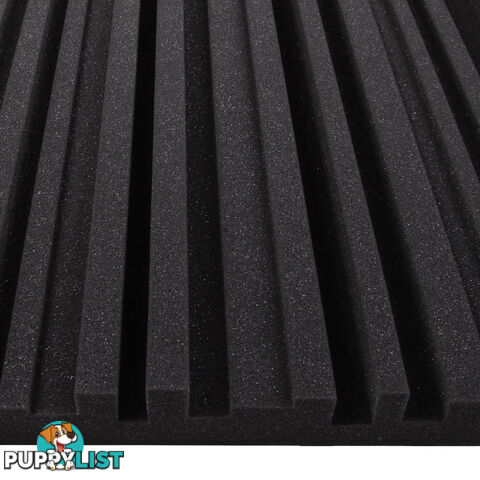 Set of 10 Studio Acoustic Foam Black