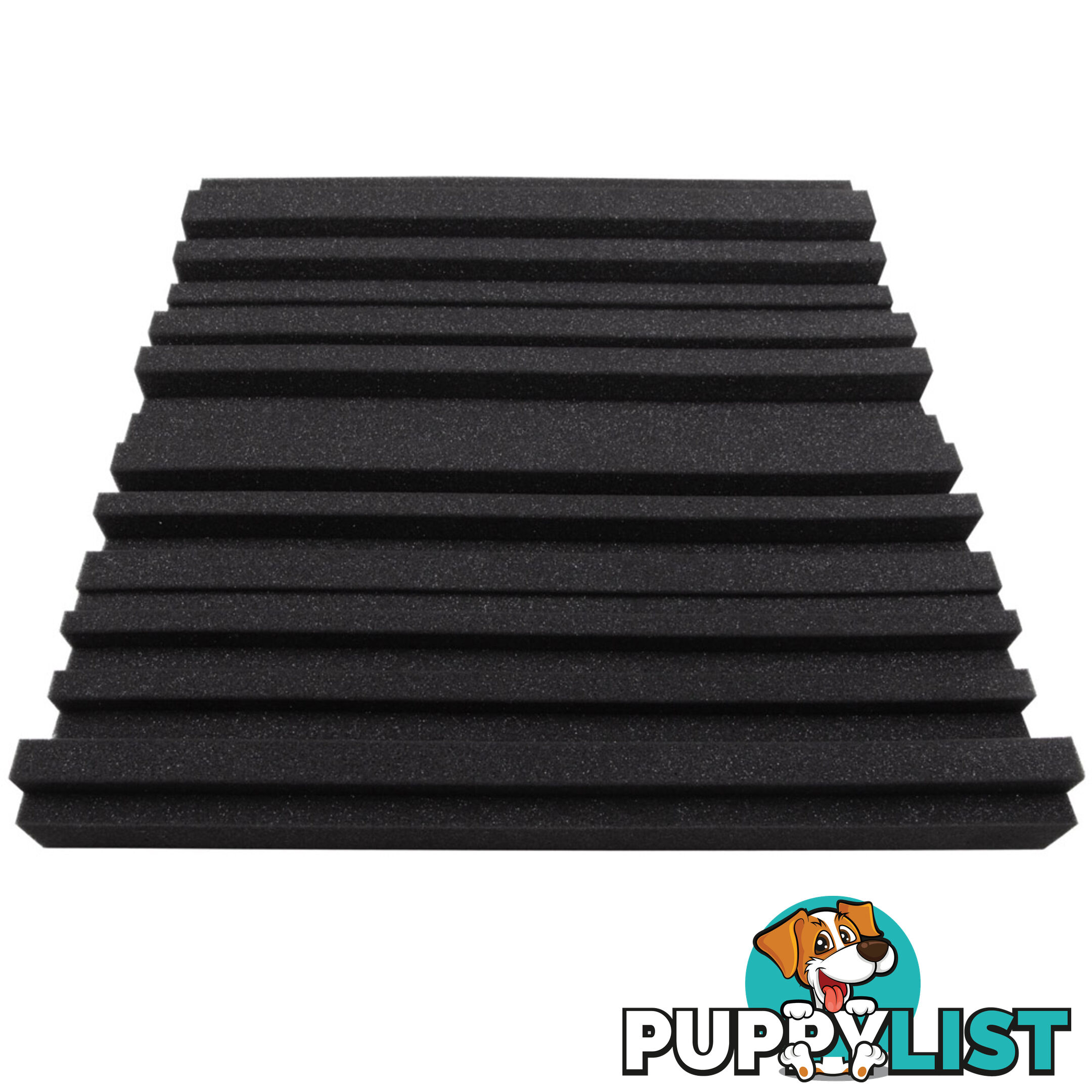 Set of 10 Studio Acoustic Foam Black