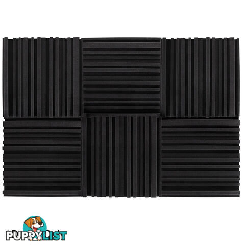 Set of 10 Studio Acoustic Foam Black