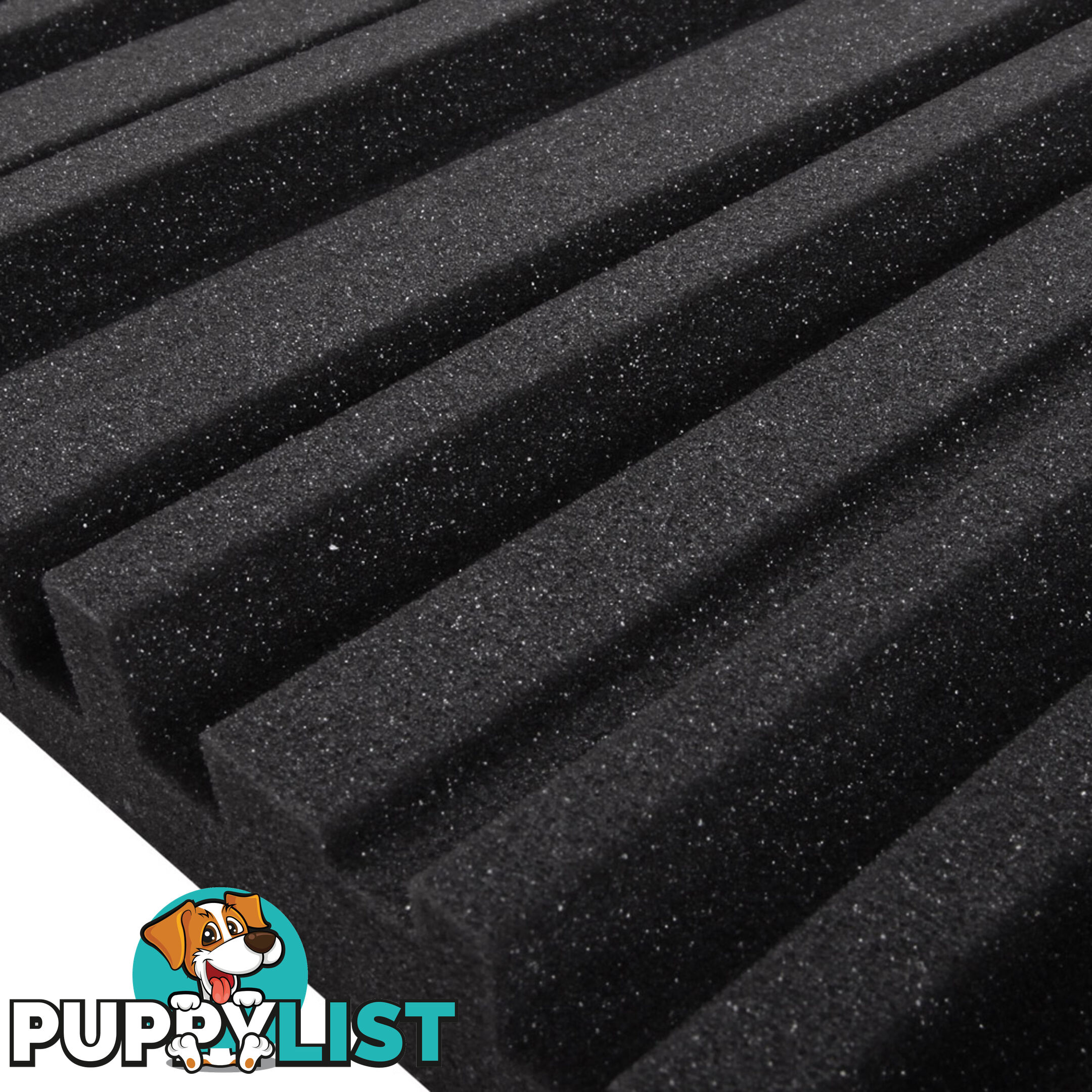 Set of 10 Studio Acoustic Foam Black